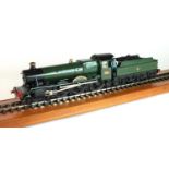 A good O-gauge scratch-built model of the steam locomotive GWR 'Hook Norton Manor', with tender