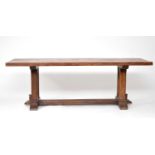 A French oak refectory type dining table