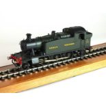 An O-gauge, scratch-built model of a GWR steam locomotive, '5572', 2-6-2