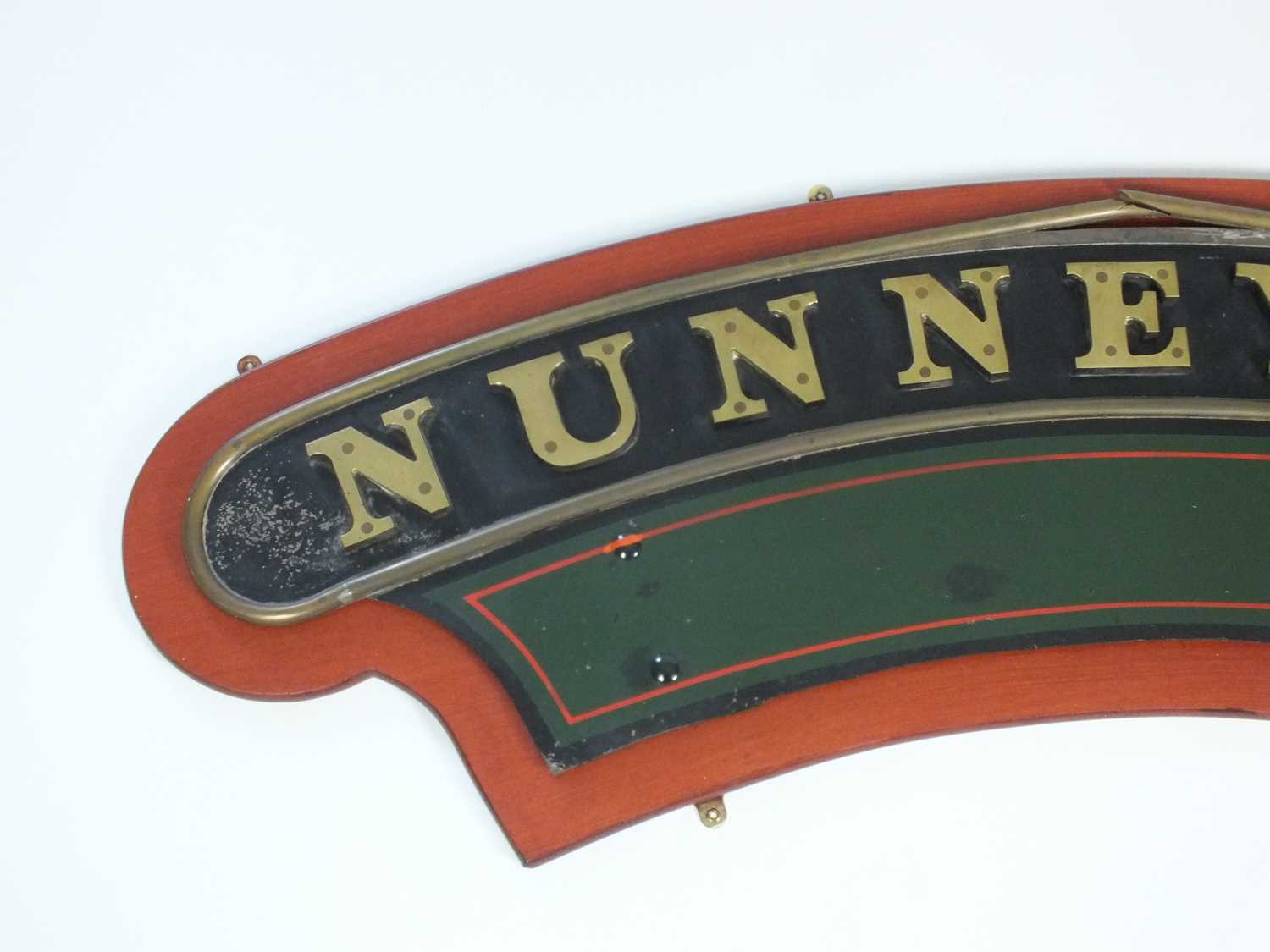 A replica metal locomotive nameplate for Nunney Castle, by Lamb, with cab and smokebox plates '5029' - Image 4 of 20