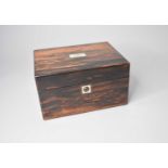 A Victorian rectangular, coromandel vanity/jewellery box