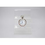 An Edwardian 'goliath' eight-day pocket watch clock