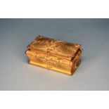 An ormolu and rosewood lined stamp casket by Guenardeau