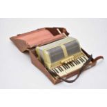 A cased accordion by Scandalli