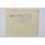 SOUSA, John Philip (1854-1932), American band leader. Autograph musical quotation signed "The