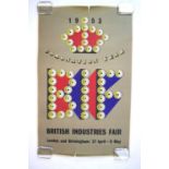 Ashley Havinden (1903-1973) British Industries Fair Poster 1953- Coronation Year