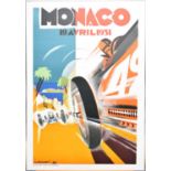 Three Monaco Racing Poster Prints