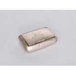 A silver snuff box