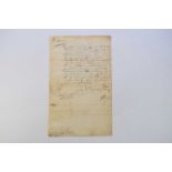 PEYPS, Samuel (1633-1703) Naval Administrator and noted diarist, document signed, one side, folio,