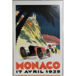 Two Monaco Grand Prix Racing Posters
