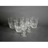 Waterford Crystal Colleen drinking glasses to comprise three water tumblers, 9cm high together