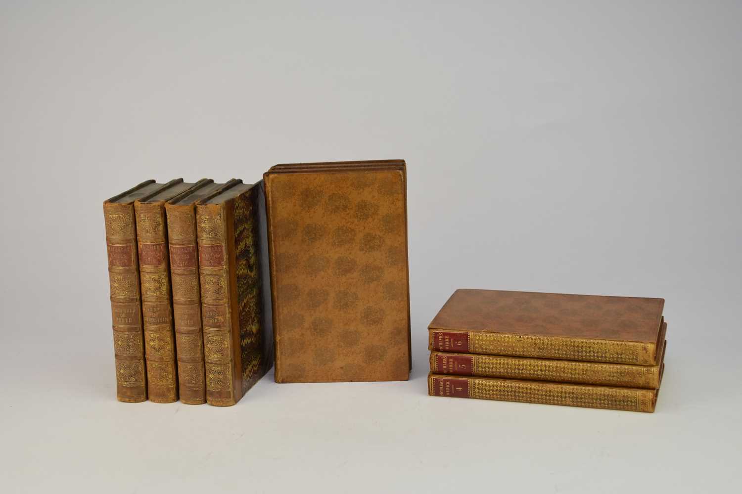 SHAKESPEARE, William, Works, edited by Thomas Bowdler, 6 vols, green calf, 1853. With Dickens,