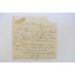 CODY, William F 'Buffalo Bill' (1846-1917). Autograph letter signed, on Buffalo Bill's Wild West