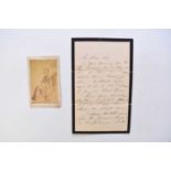 NIGHTINGALE, Florence, nursing pioneer (1820-1910), autograph letter signed. From the Barracks