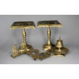 A group of Victorian and Edwardian brasswares