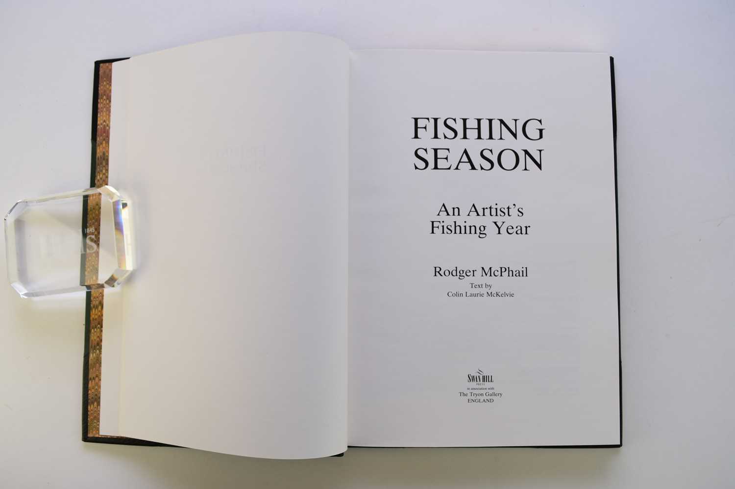 MCPHAIL, Rodger, Fishing Season: An Artist's Fishing Year. Swan Hill Press, Shrewsbury, 1990. 4to, - Image 4 of 4