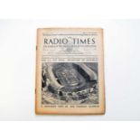 RADIO TIMES, Cup Final issue April 17 1931. With cover picture of Wembley Stadium with pitched