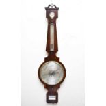 A George III mahogany wheel barometer