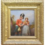 British School (Early 19th Century) A Soldier Taking Leave of His Sweetheart