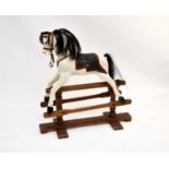 A small British painted wood rocking horse