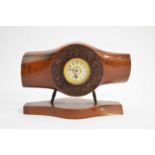 Of aeronautical/military interest, the central section of a WWI laminated mahogany propellor