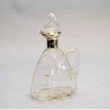 An Edwardian silver mounted decanter