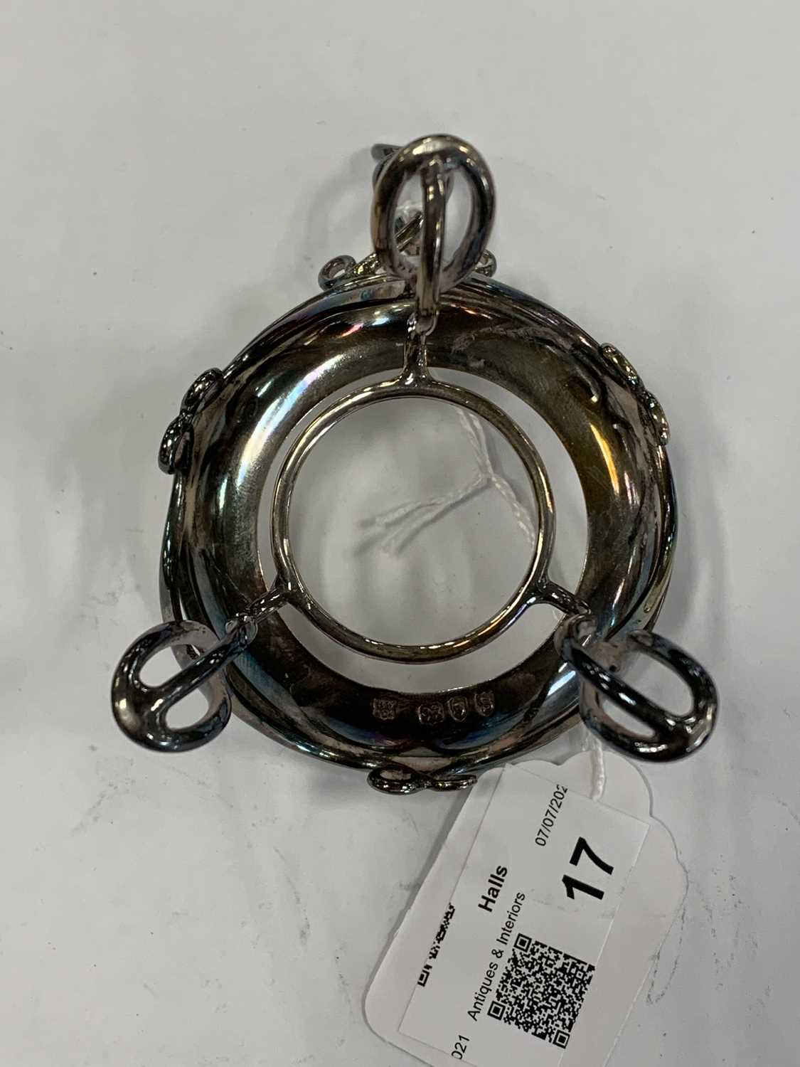A miniature silver toddy pan on stand - Image 11 of 12