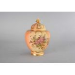 Royal Worcester blush ivory pot pourri jar and cover