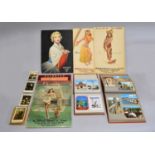 A collection of postcard albums