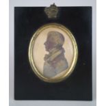 J.H. Gillespie (British 1793-c.1838) Miniature Silhouette of a Gentleman