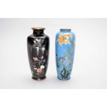 Two Japanese cloisonne vases, Meiji period