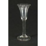 A mid-18th century wine glass