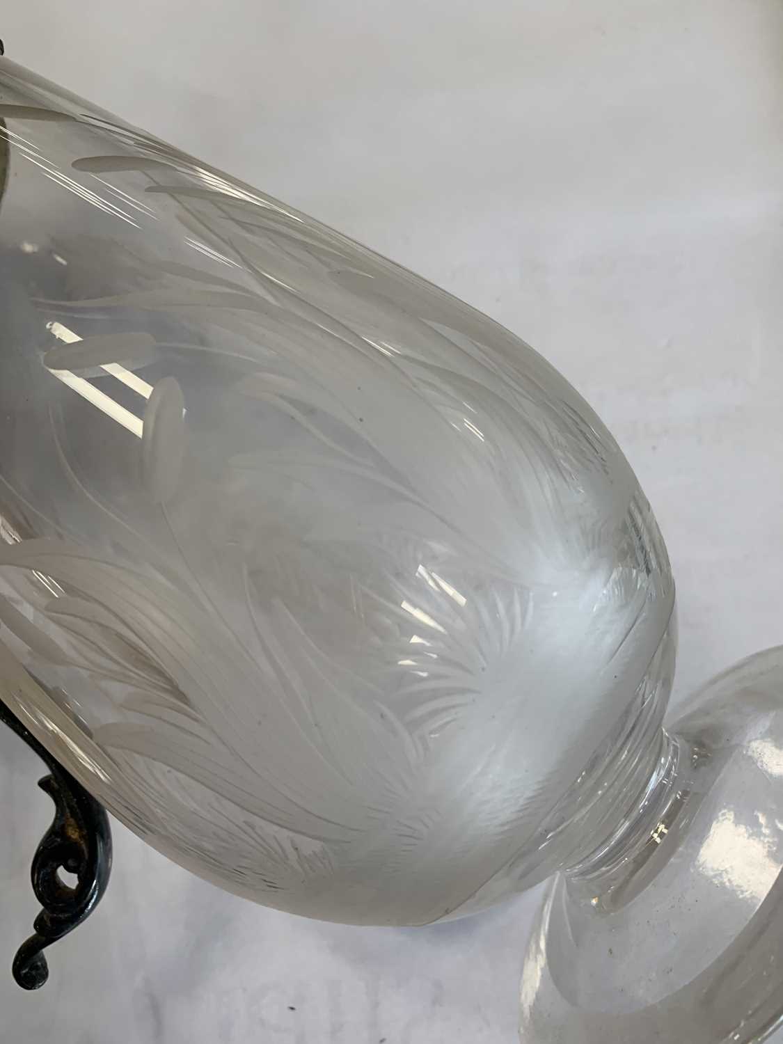 An electroplated mounted glass jug - Image 2 of 9