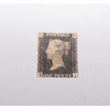 Two penny black stamps