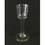 An 18th-century wine glass