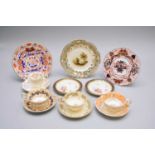 A group of English and Welsh porcelain tea and coffee wares, early-mid 19th century