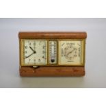 A mid-20th century Angelus, Swiss, travelliing desk timepiece/barometer/thermometer