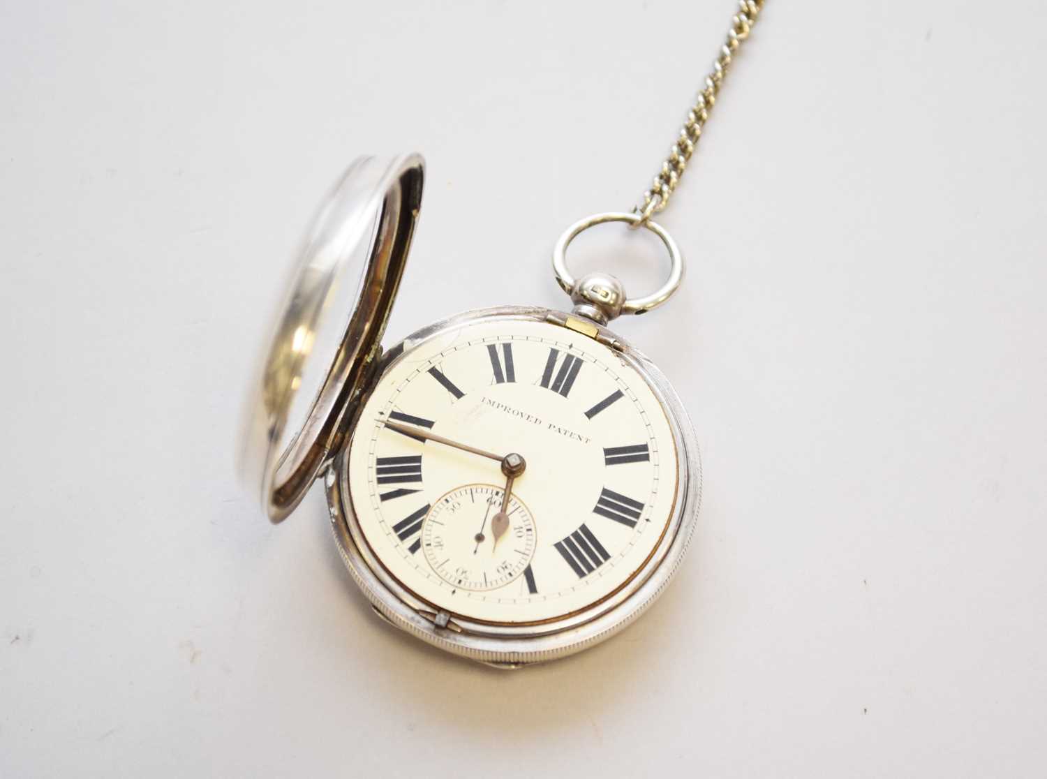 An early 20th century silver cased open face pocket watch