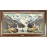 German School (20th Century) Alpine Landscape