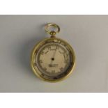 A Victorian pocket barometer, by Chadburn's Ltd of Liverpool