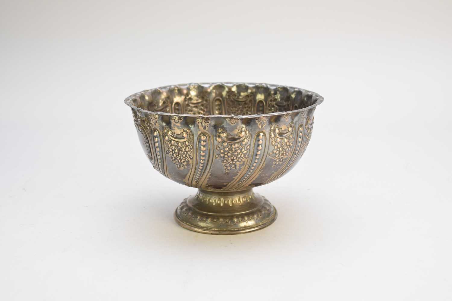 A Victorian silver pedestal bowl