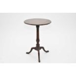 A George III oak tilt-top tripod table