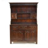 A good early 18th century style, Denbighshire form oak dresser, by Bylaw