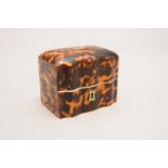 A small 19th century tortoiseshell scent box