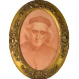 Oval Portrait of Cardinal Newman (1800-1890)