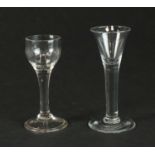 Two 18th-century drinking glasses