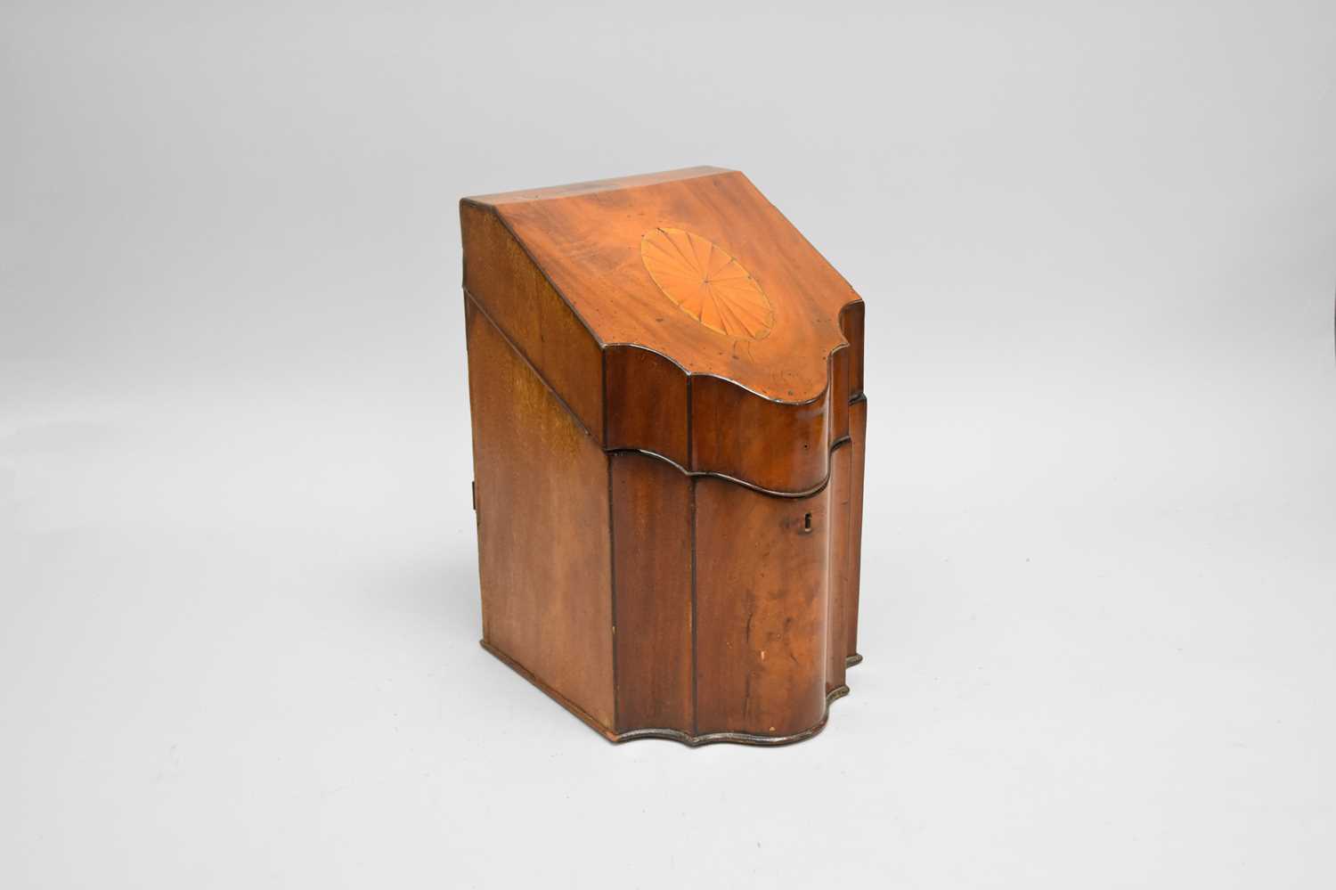 A George III mahogany stationary box