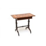 A 19th century parquetry occasional table