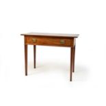 An early 19th century mahogany rectangular side table