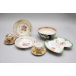 A group of Continental porcelain and glass, 19th century/20th century